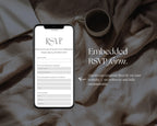 Playful Prestige (Blue Lavender Orange) Wedding Website Template