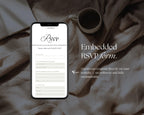 Navy & Ivory Wedding Website Template