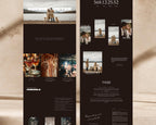 Neutral Black & Ivory Wedding Website Template
