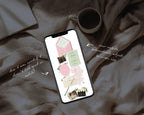 Strawberry Matcha Wedding Website Template