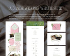 Strawberry Matcha Wedding Website Template