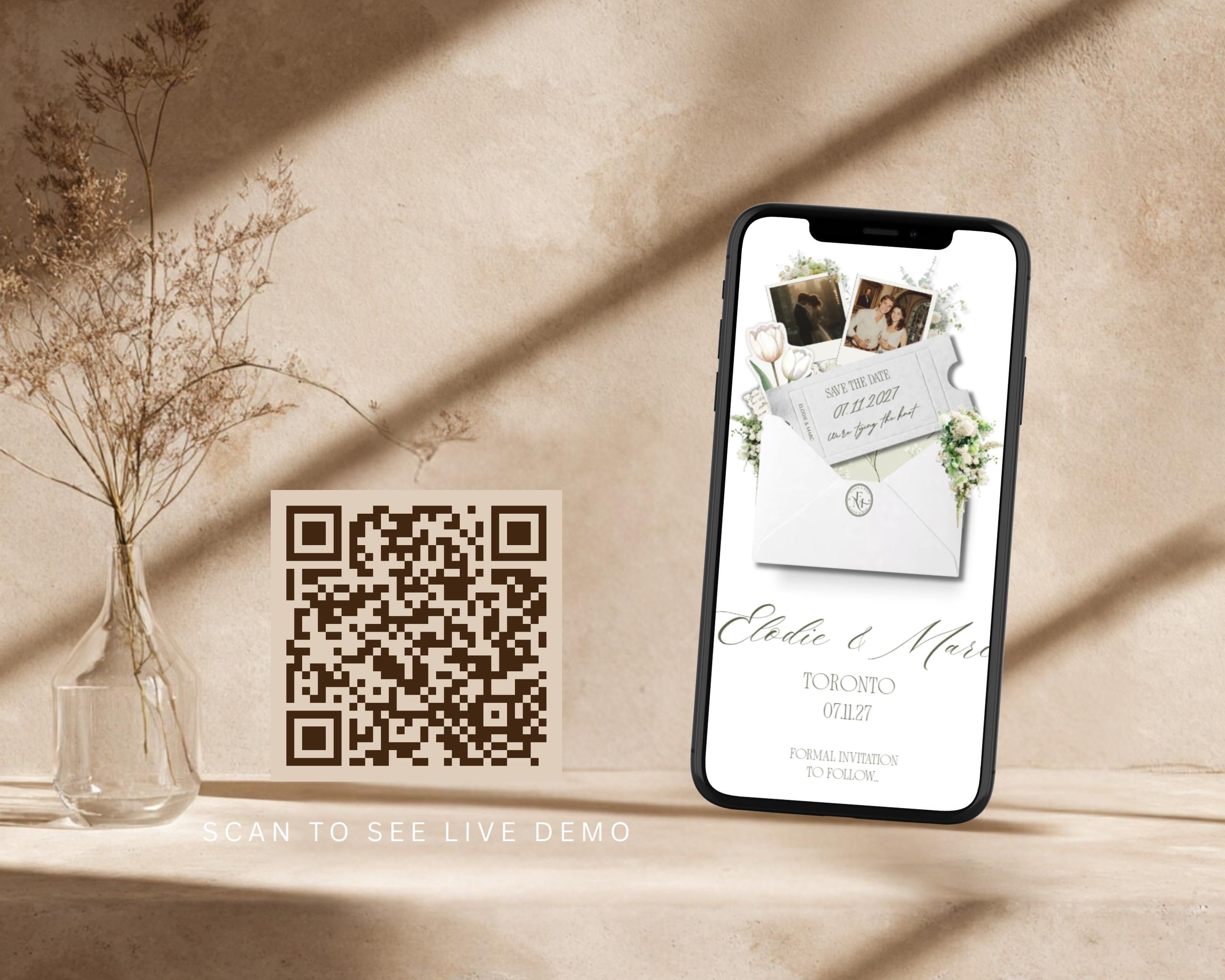 Ivory & Sage Save the Date Website Template