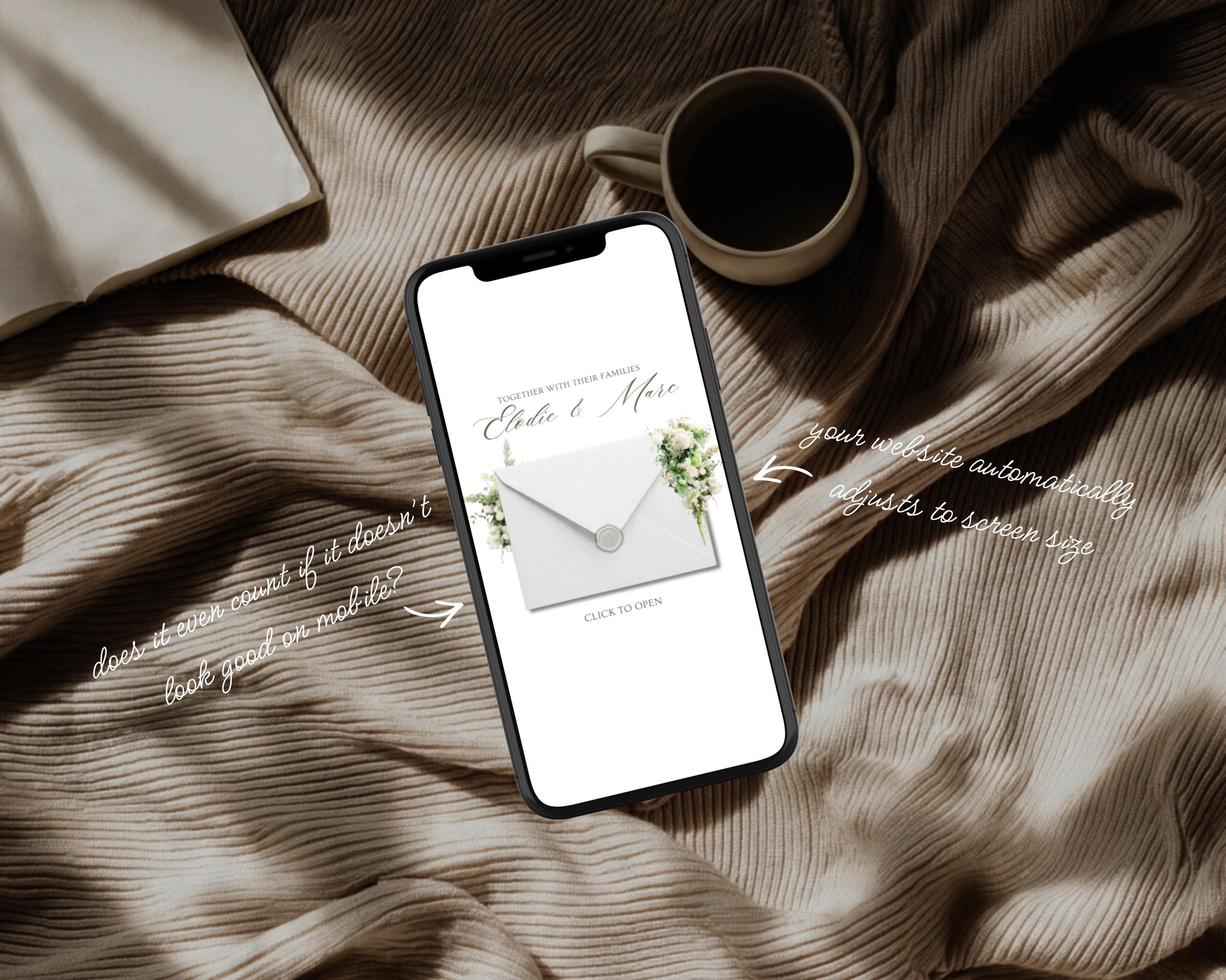 Ivory & Sage Save the Date Website Template