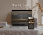 Mountain Ranch Wedding Website Template