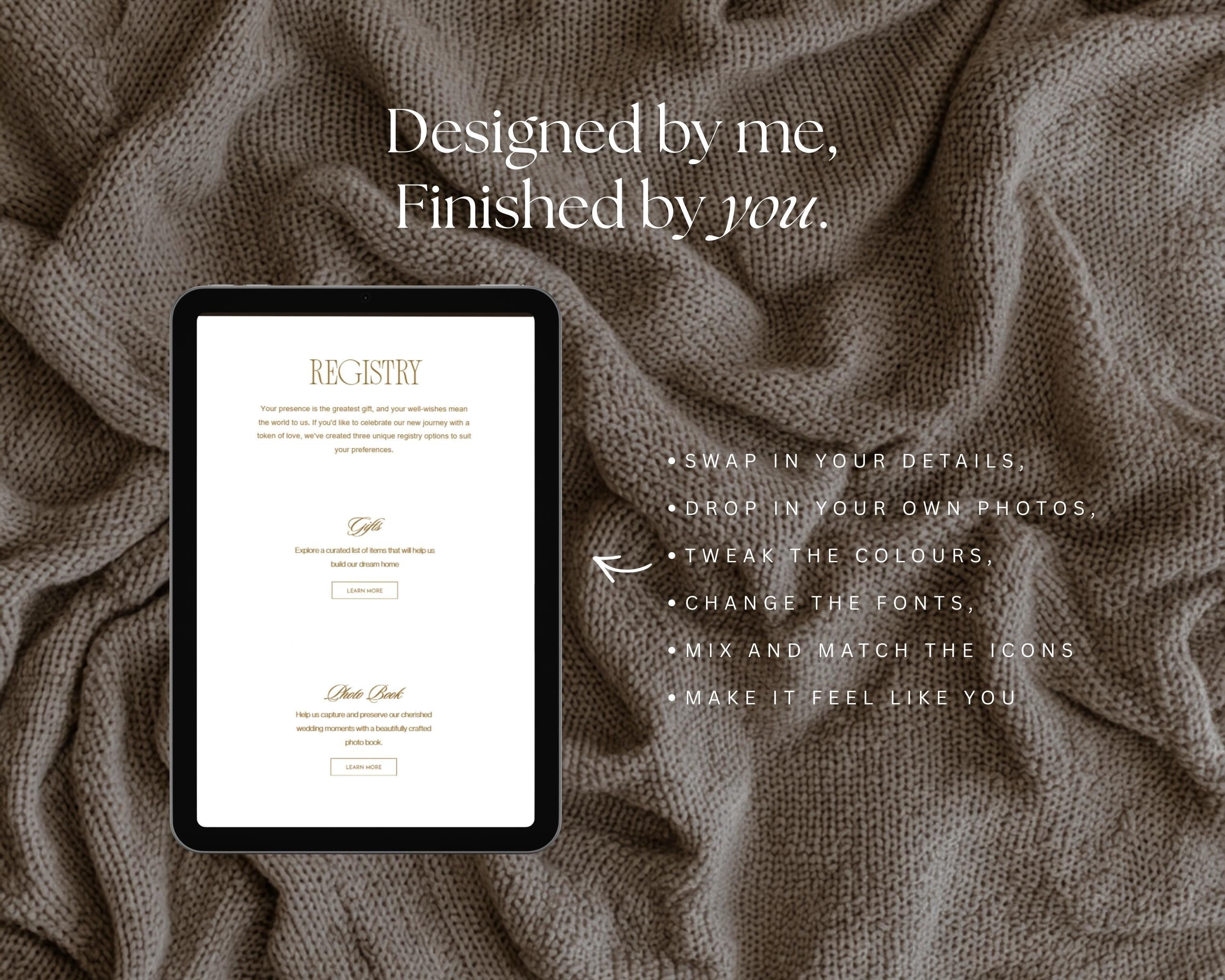 Mountain Ranch Wedding Website Template
