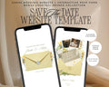 Butter Yellow Save the Date Website Template