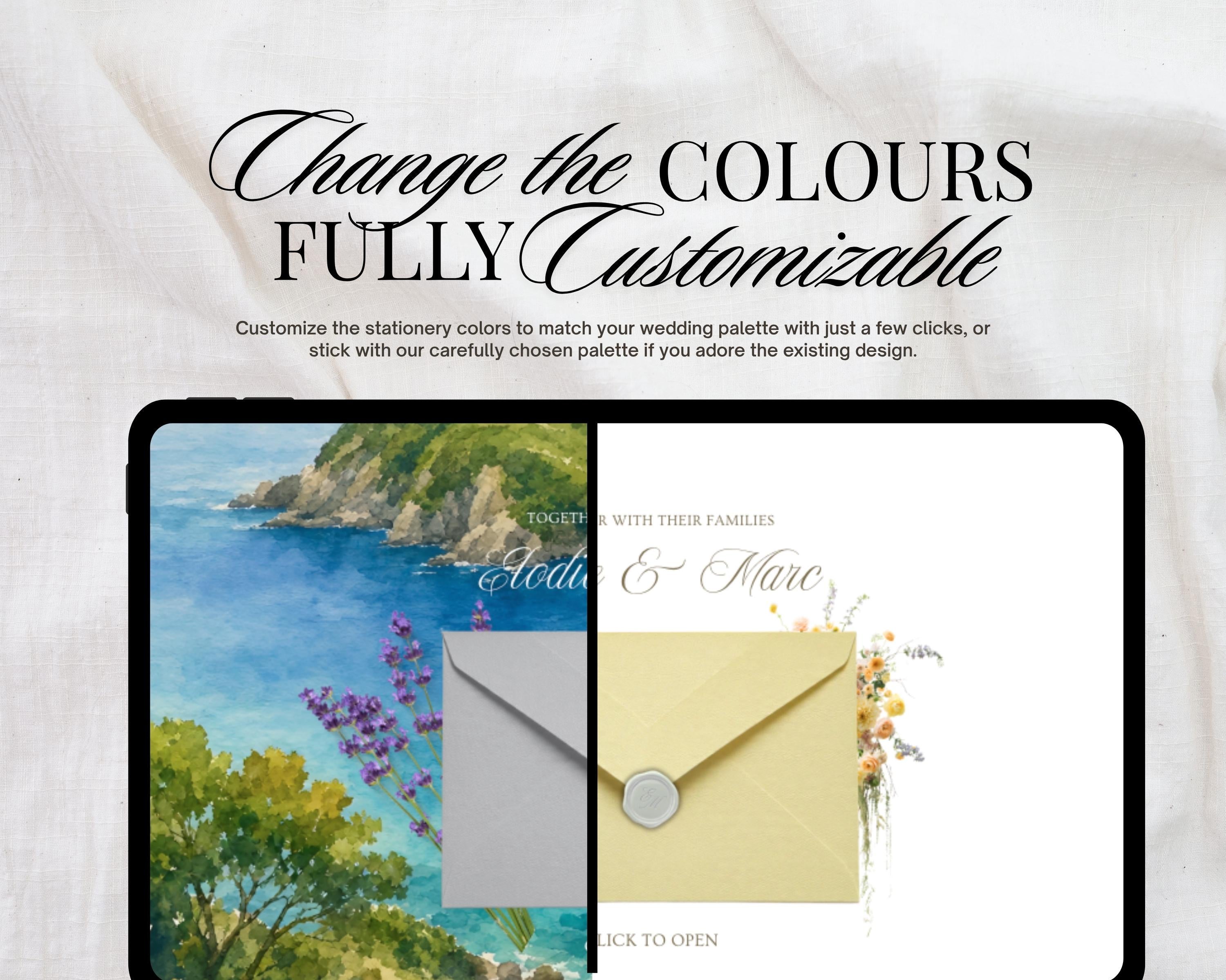 Butter Yellow Save the Date Website Template
