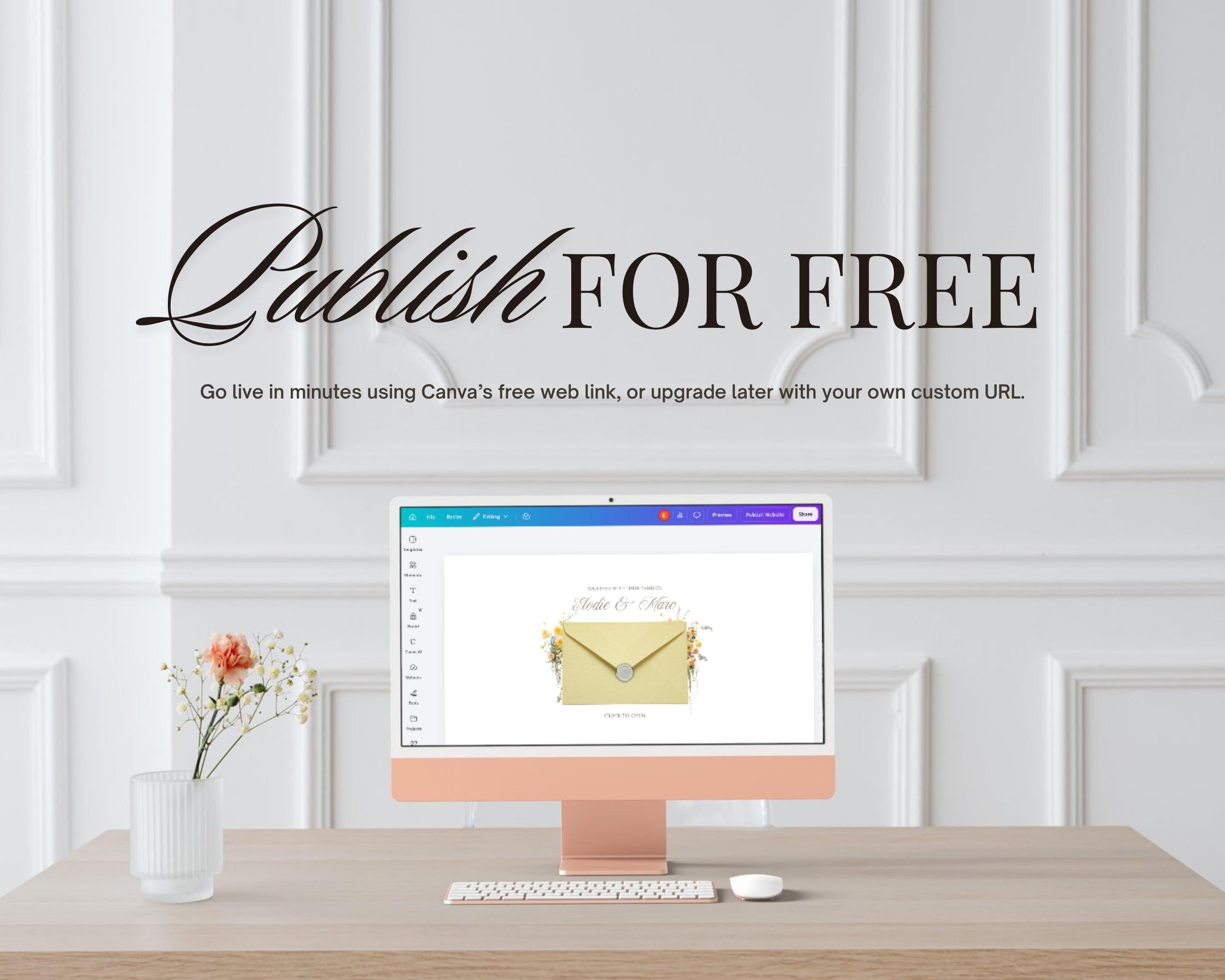 Butter Yellow Save the Date Website Template