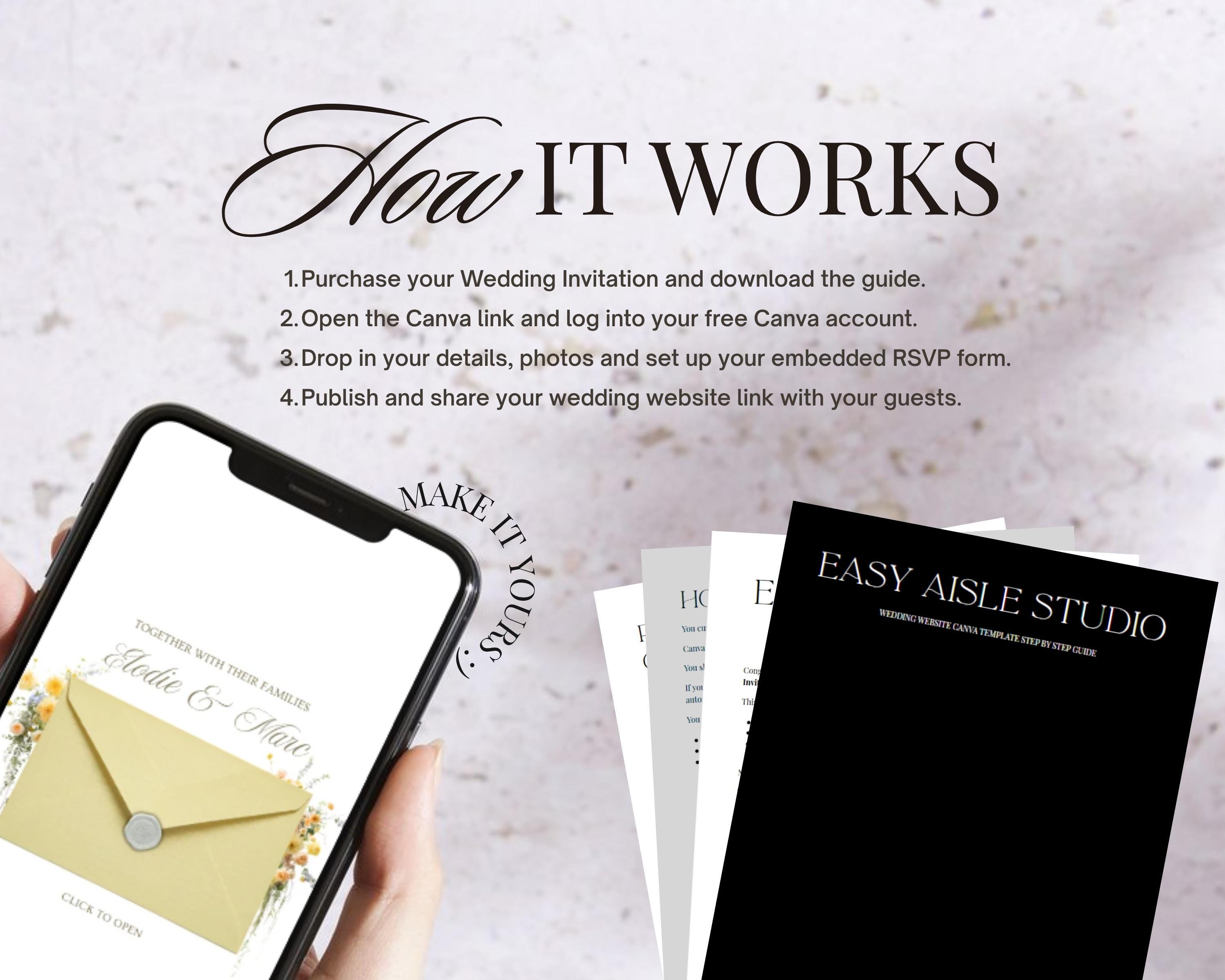 Butter Yellow Save the Date Website Template