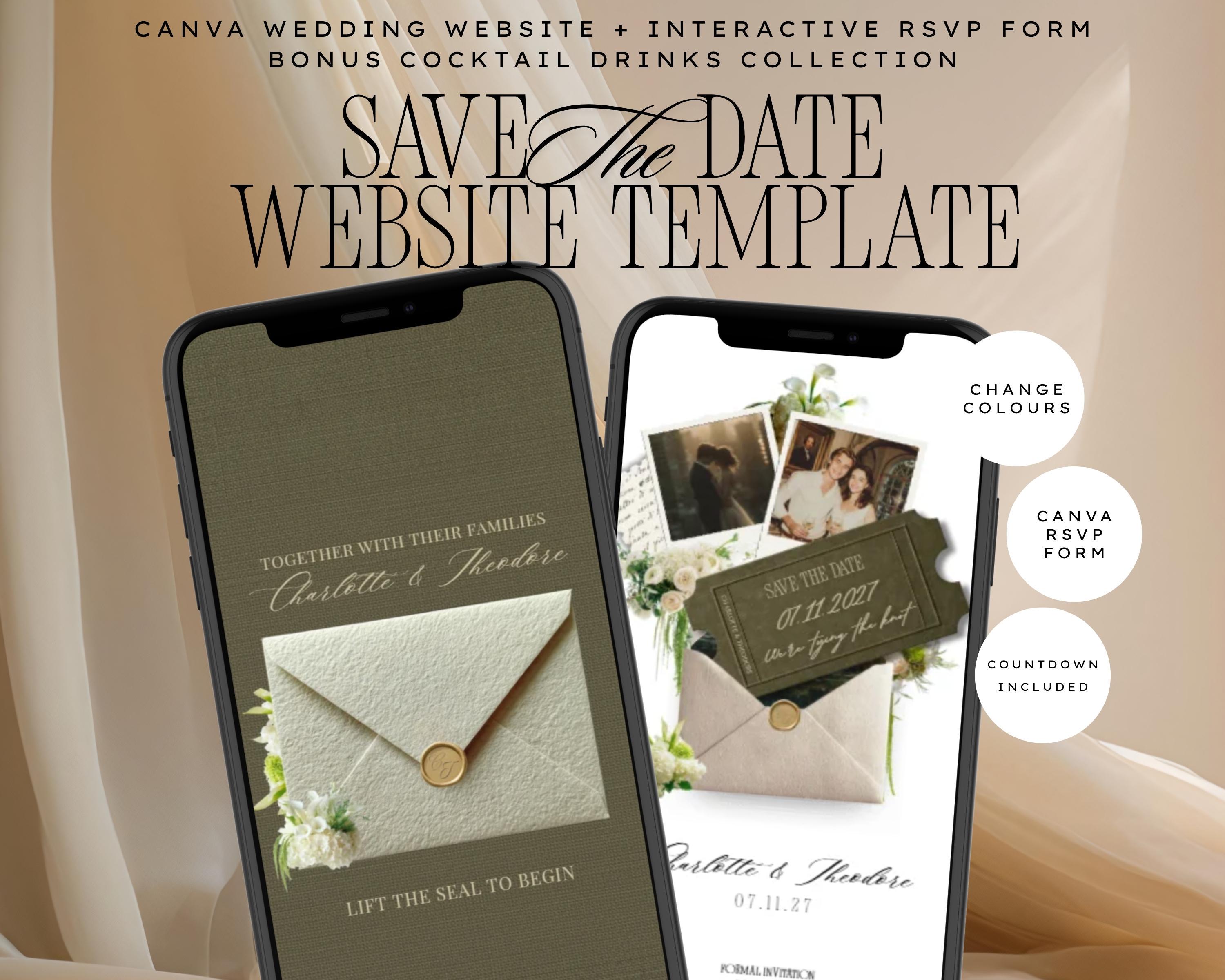 Old Money Save the Date Website Template