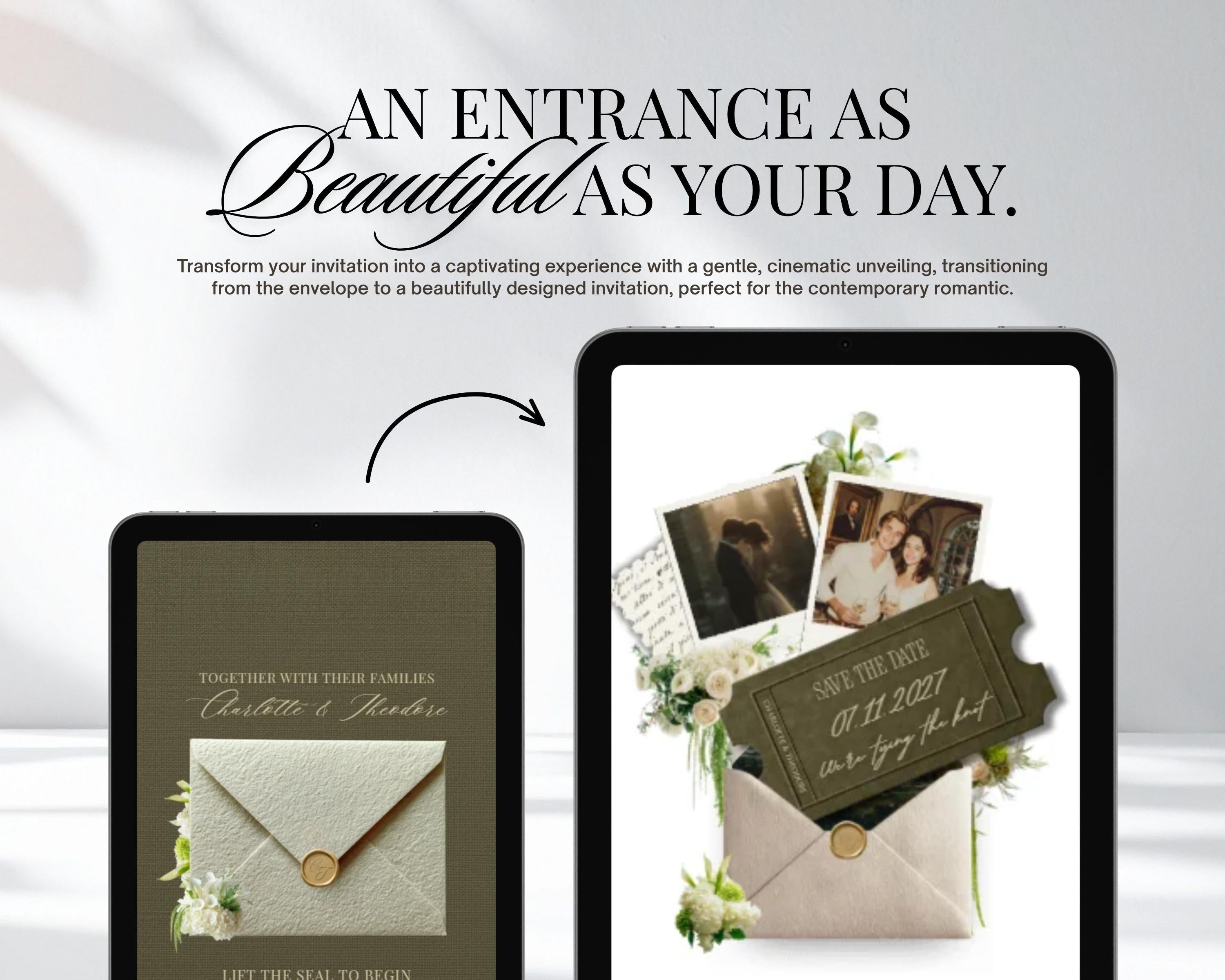 Old Money Save the Date Website Template