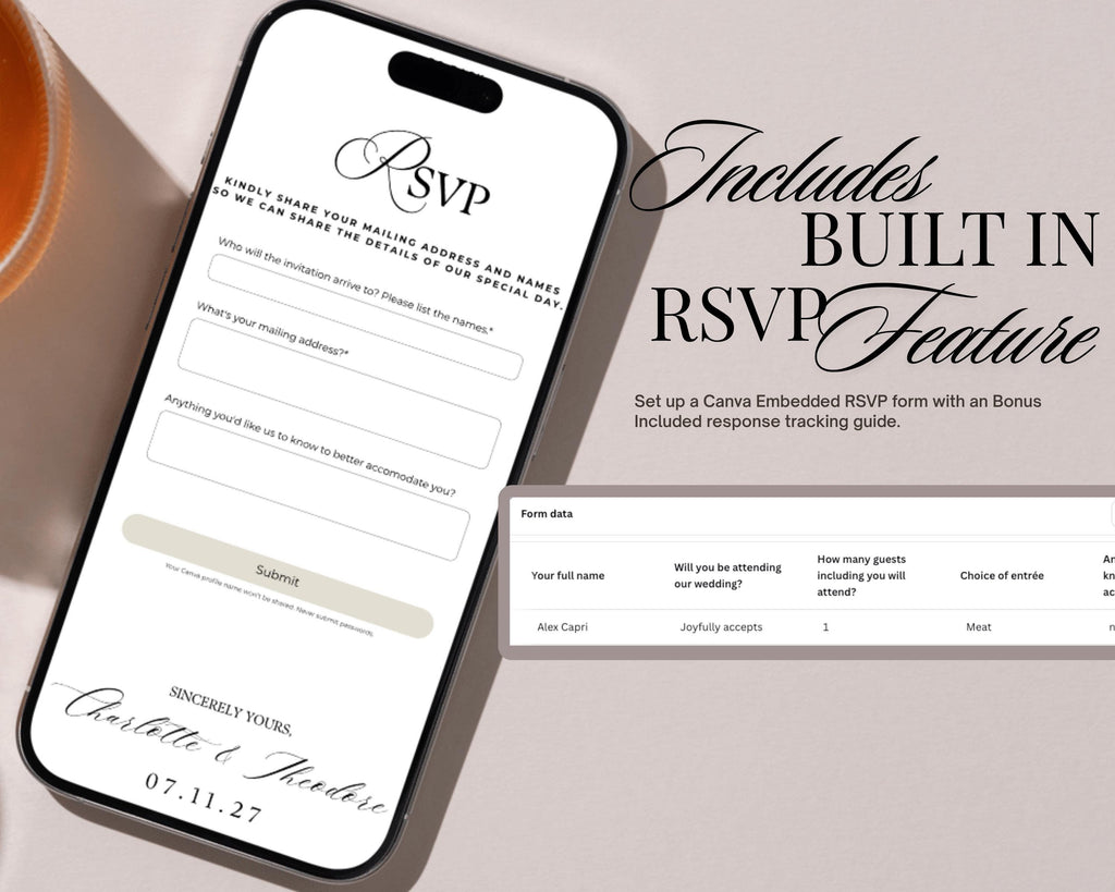 Old Money Save the Date Website Template
