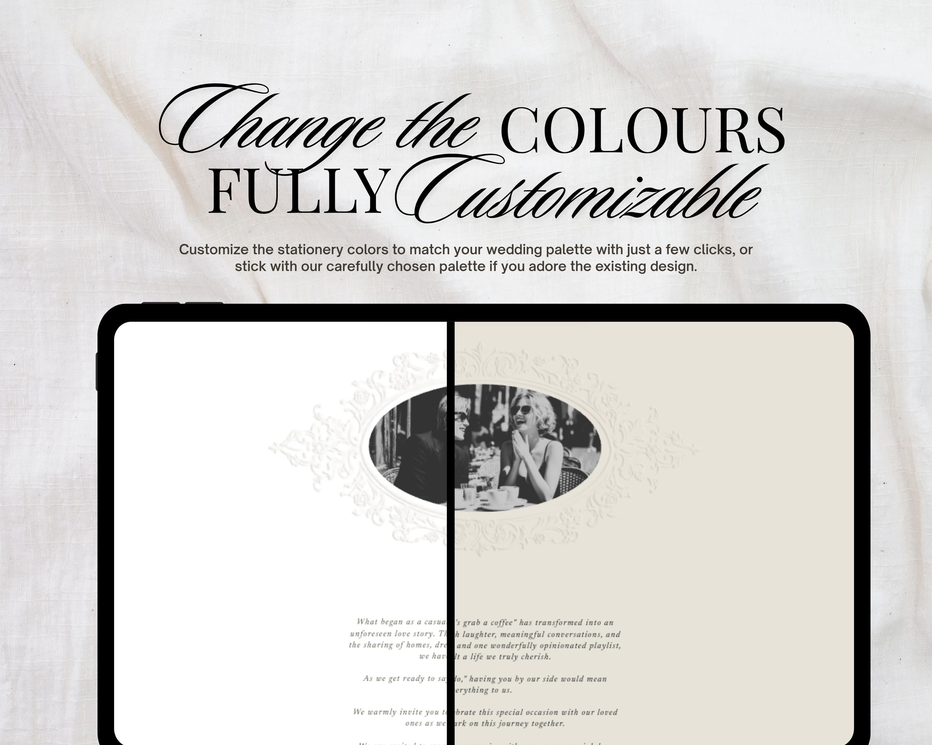 Old Money Olive Green Wedding Website Template