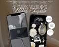 Old Money Black and White Wedding Website Template