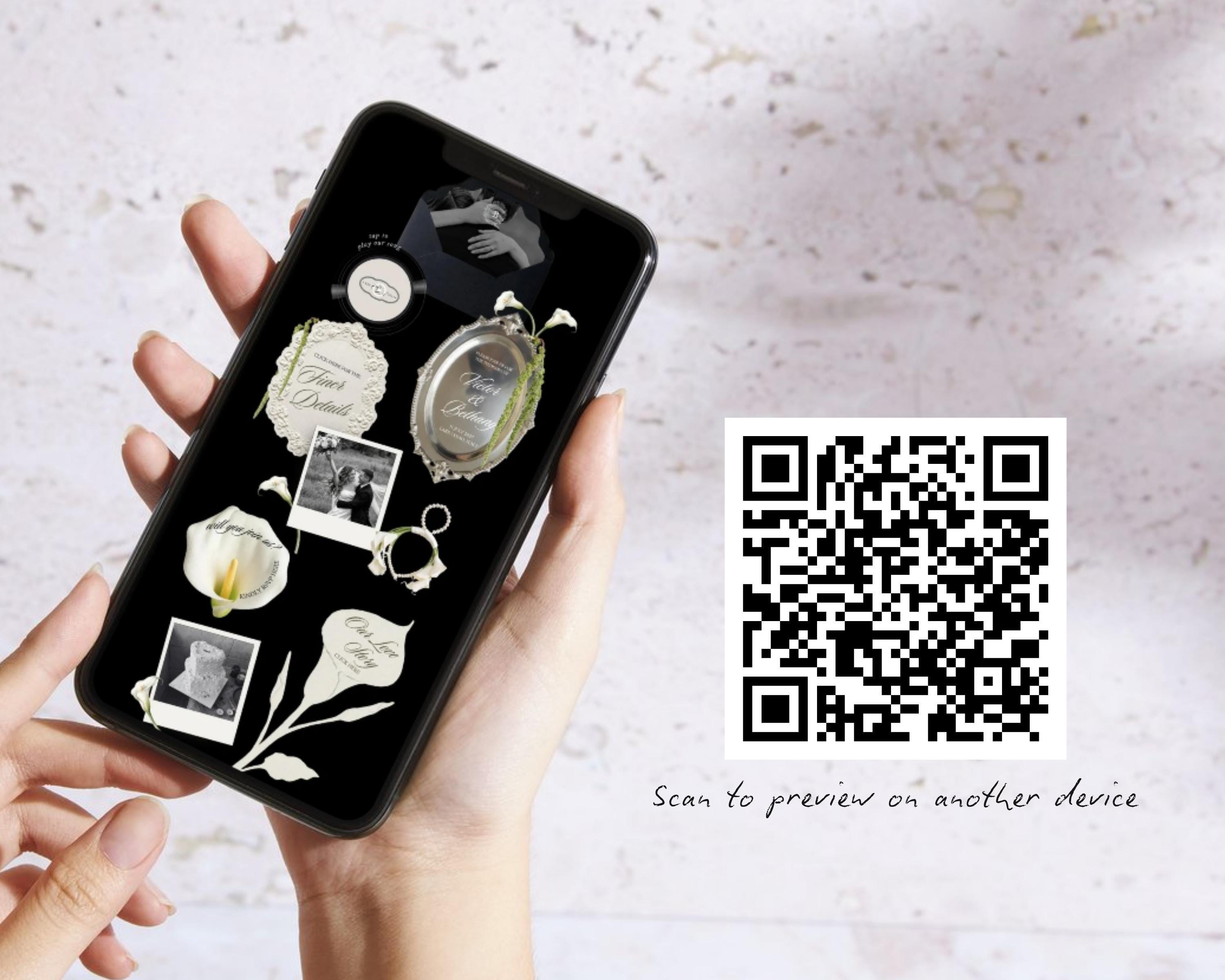 Old Money Black and White Wedding Website Template