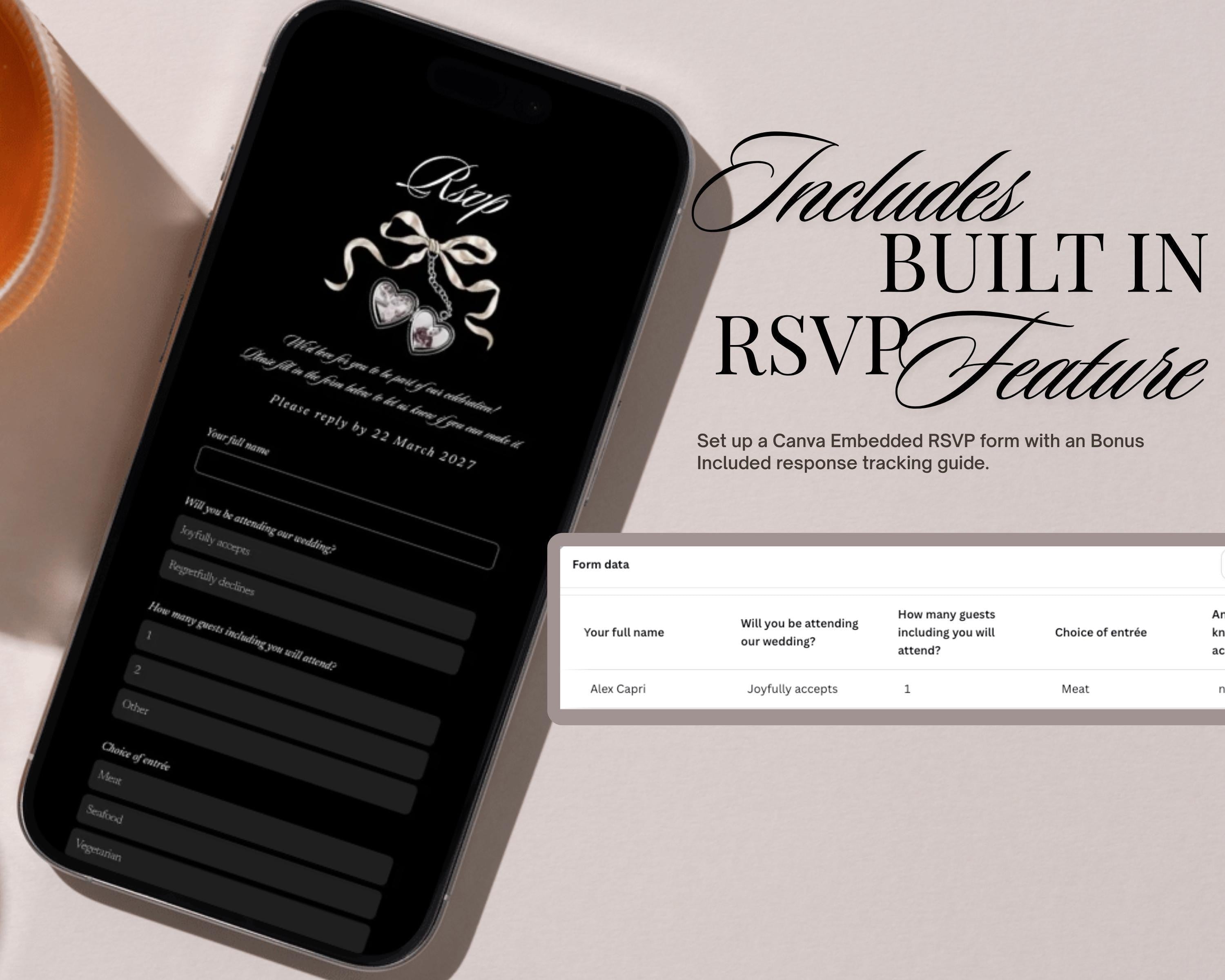 Old Money Black and White Wedding Website Template