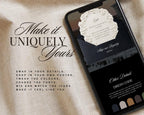 Old Money Black and White Wedding Website Template