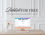 Old Money Black and White Wedding Website Template