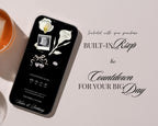 Old Money Black and White Wedding Website Template