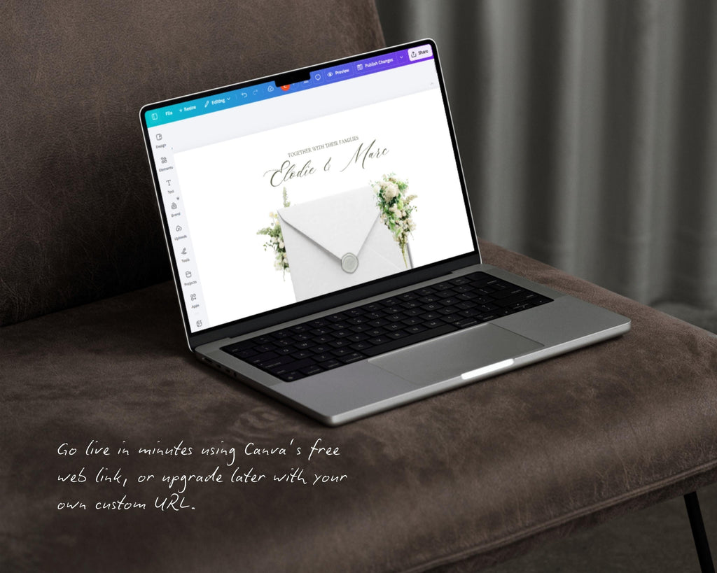 Ivory & Sage Wedding Website Template