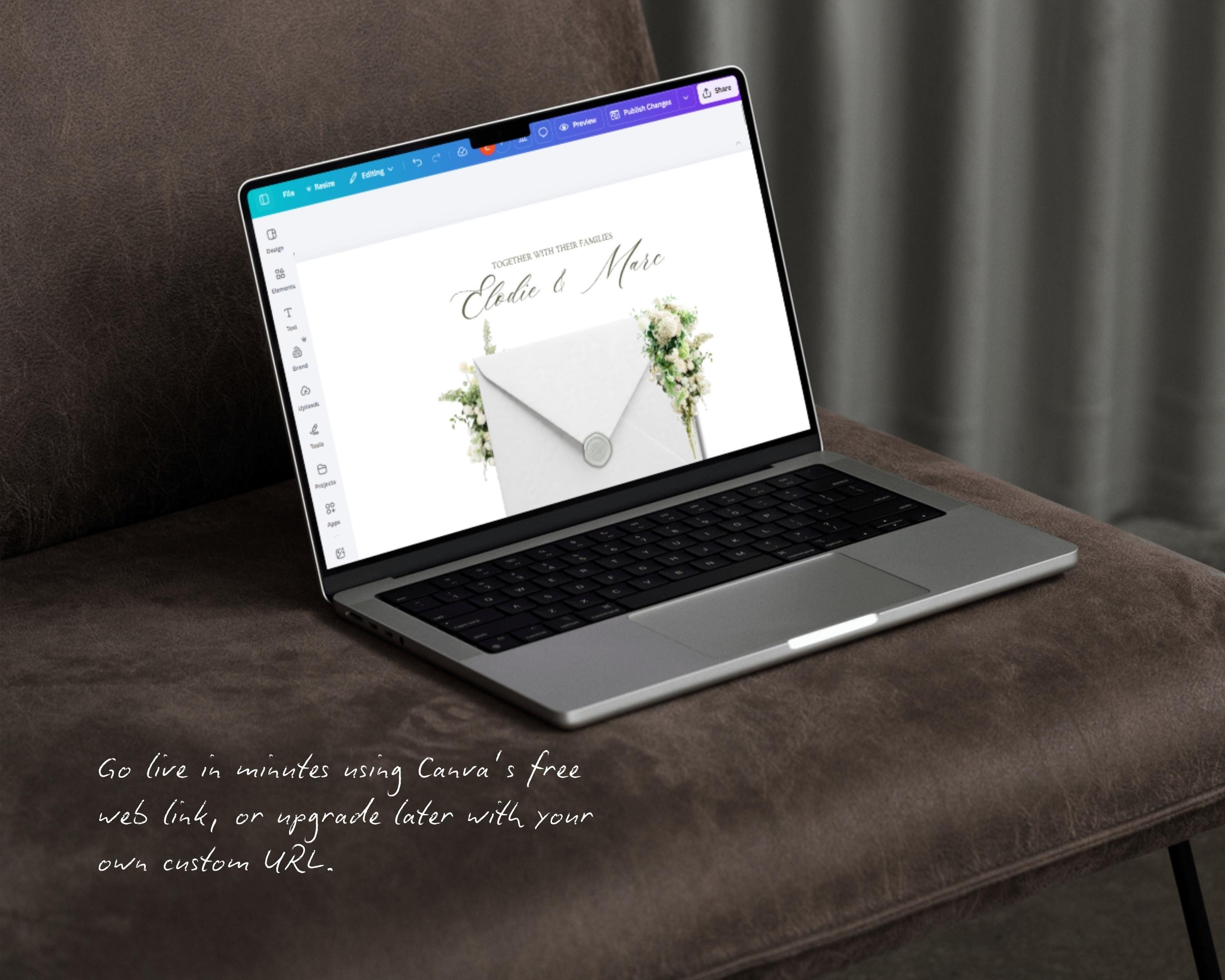 Ivory & Sage Wedding Website Template