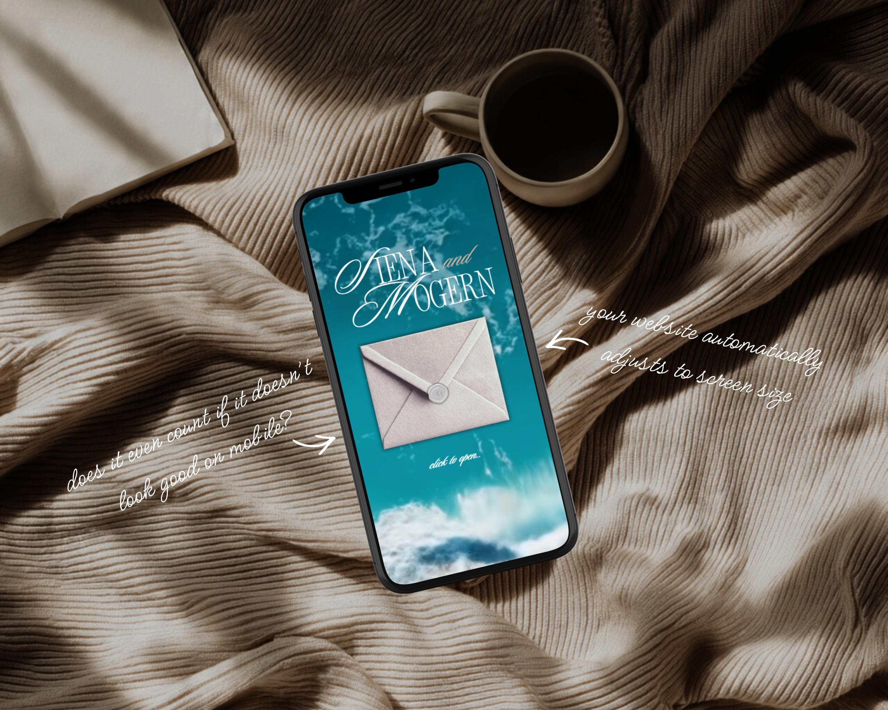Emerald Coast Save the Date Website Template