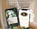 Olive and Lace Wedding Website Template
