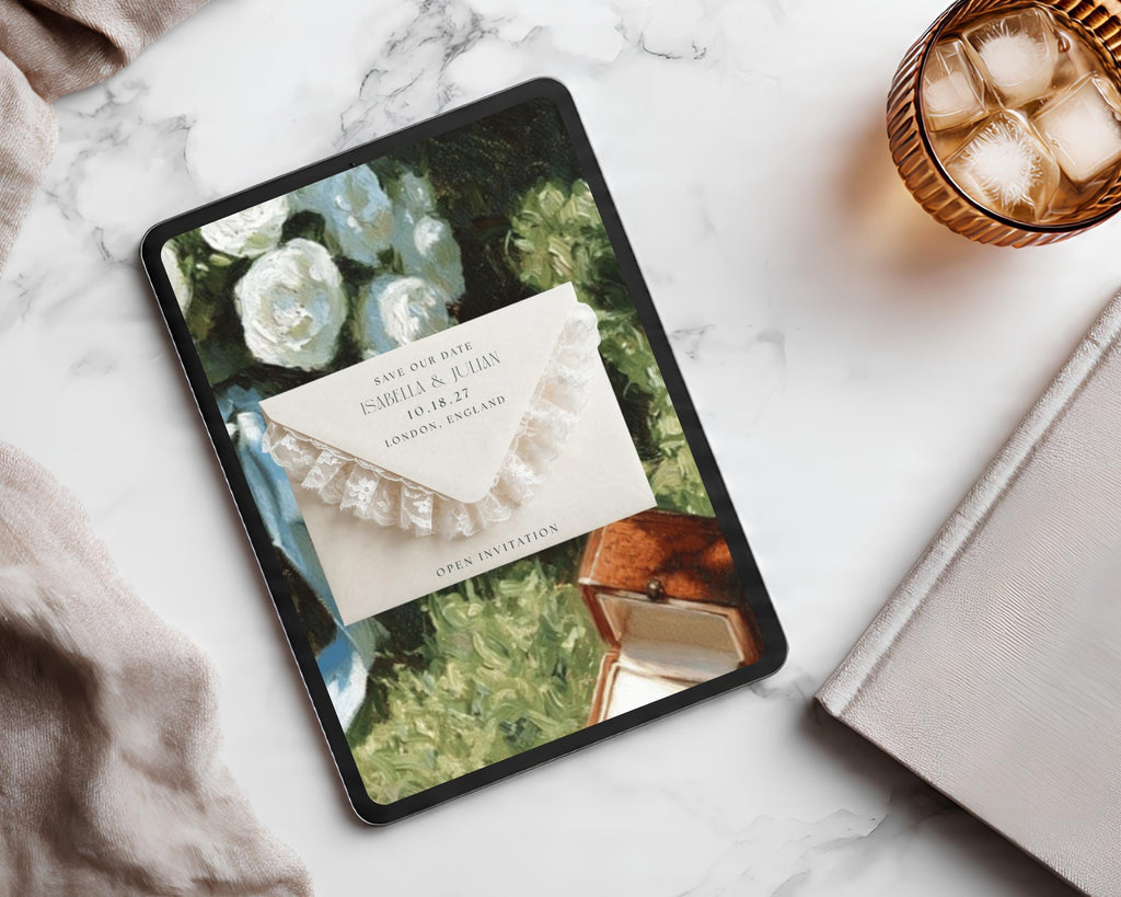 Olive and Lace Wedding Website Template