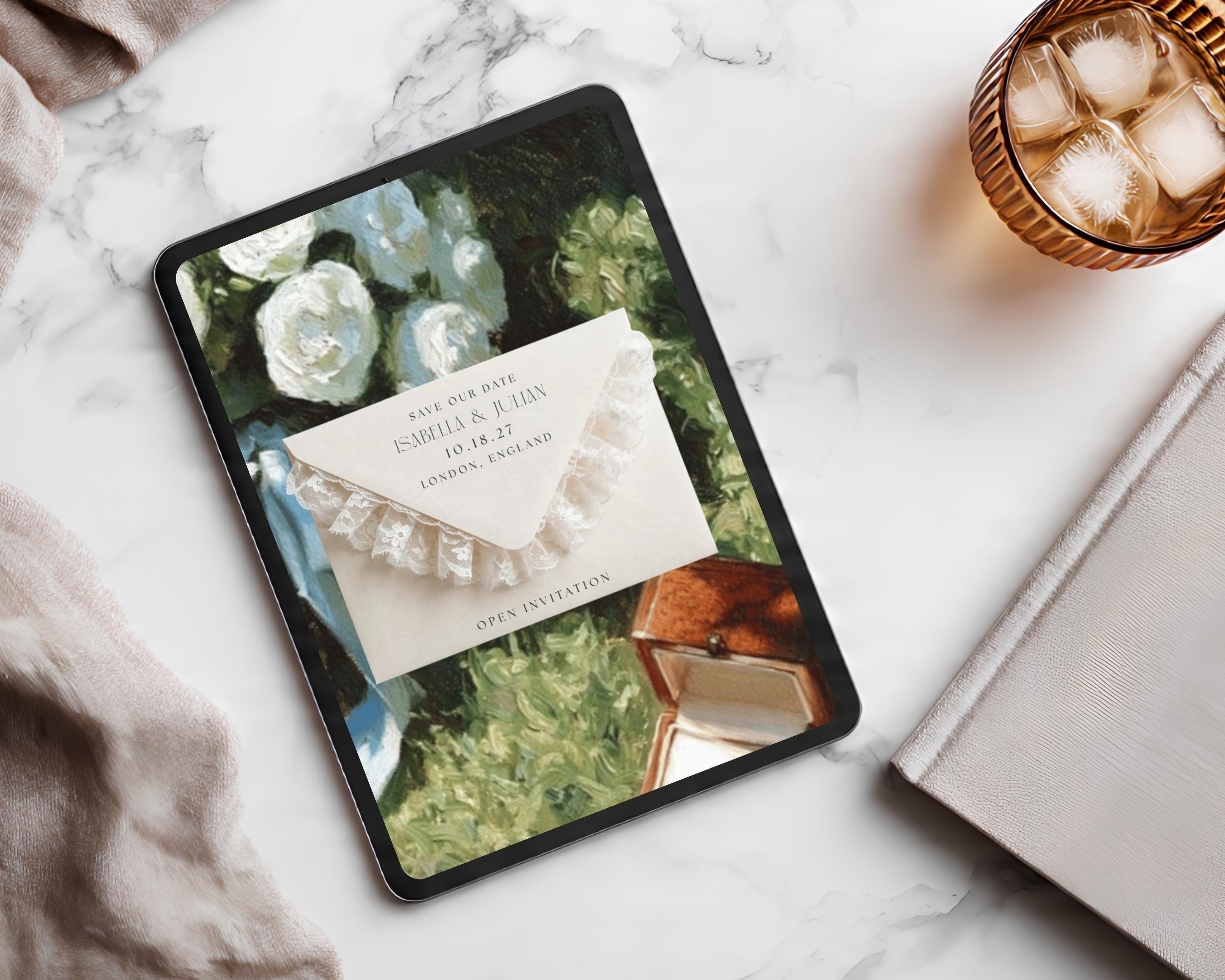 Olive and Lace Wedding Website Template