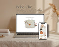 Boho Terracotta Wedding Website Template