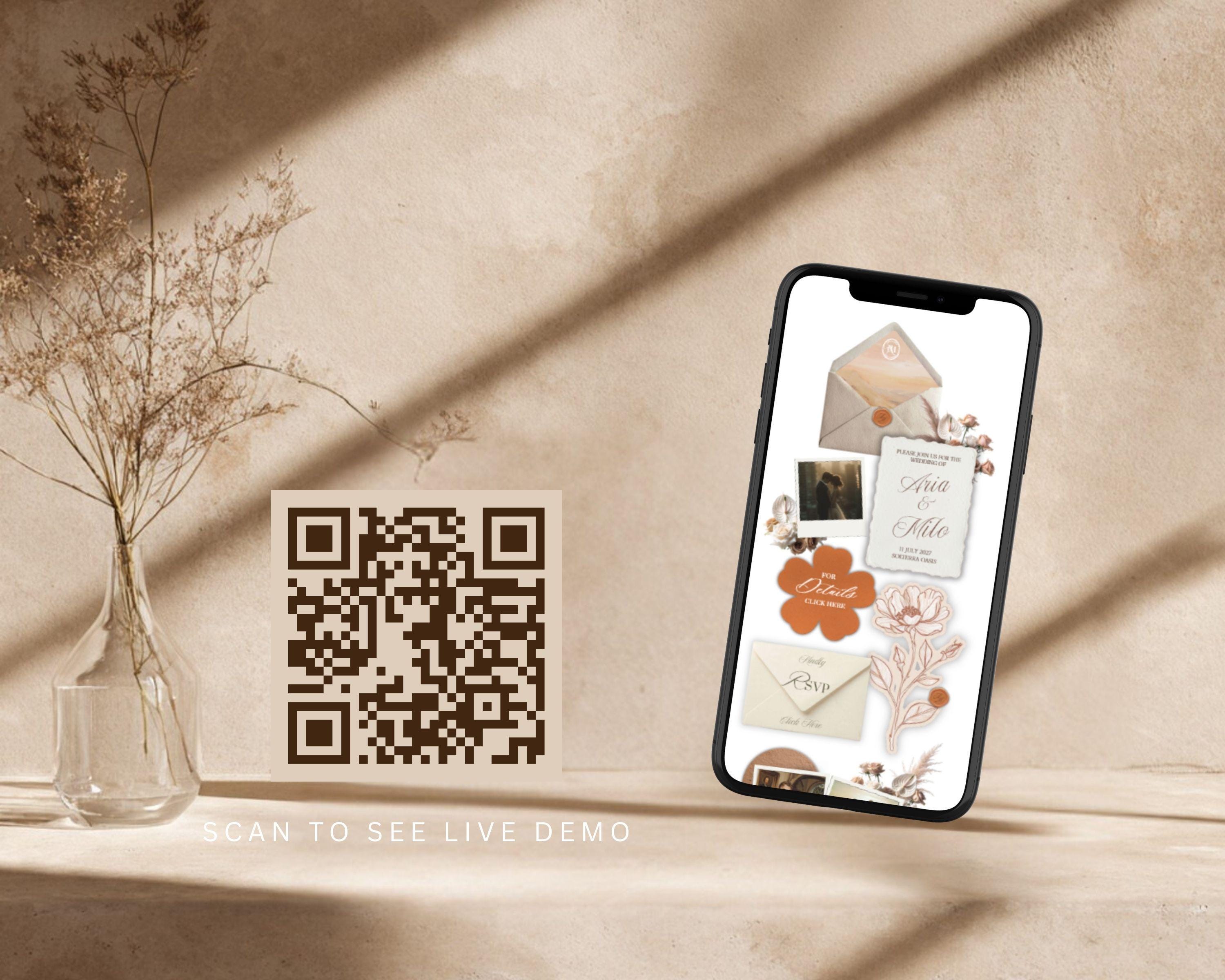 Boho Terracotta Wedding Website Template