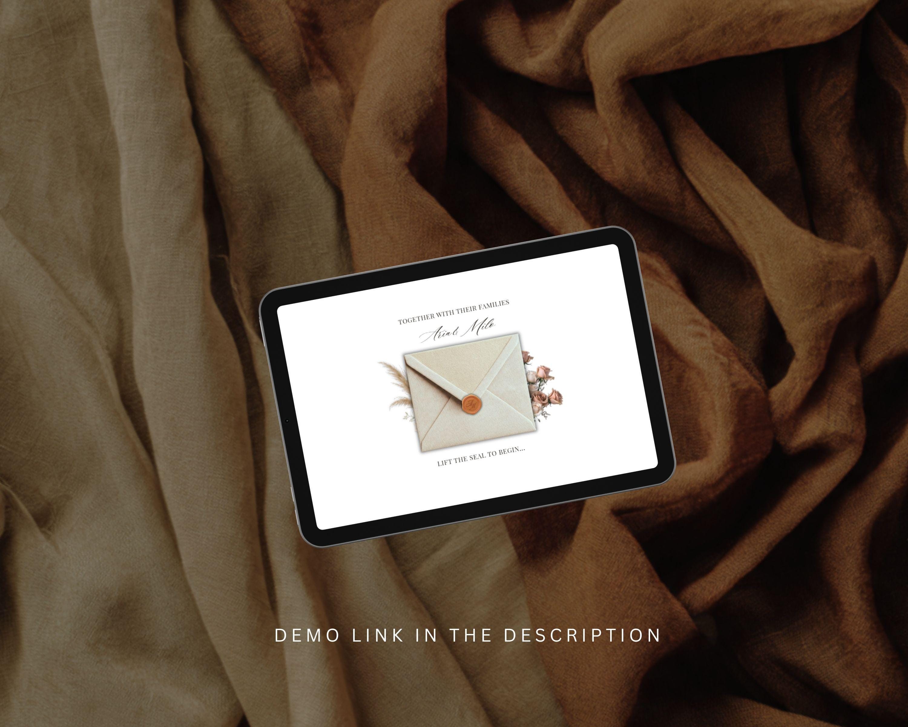 Boho Terracotta Wedding Website Template
