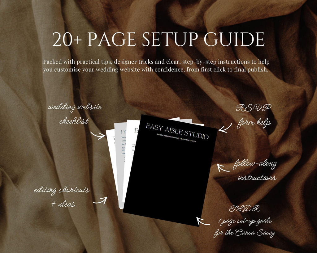 Boho Terracotta Wedding Website Template