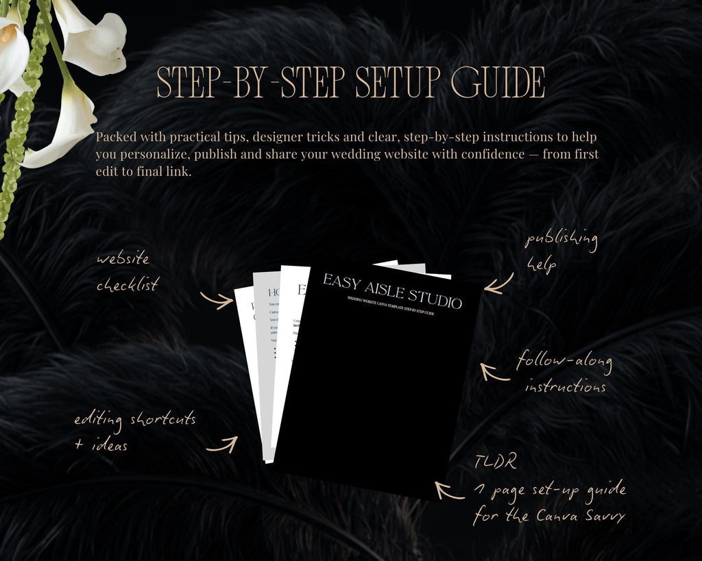 Art Deco Wedding Website Template