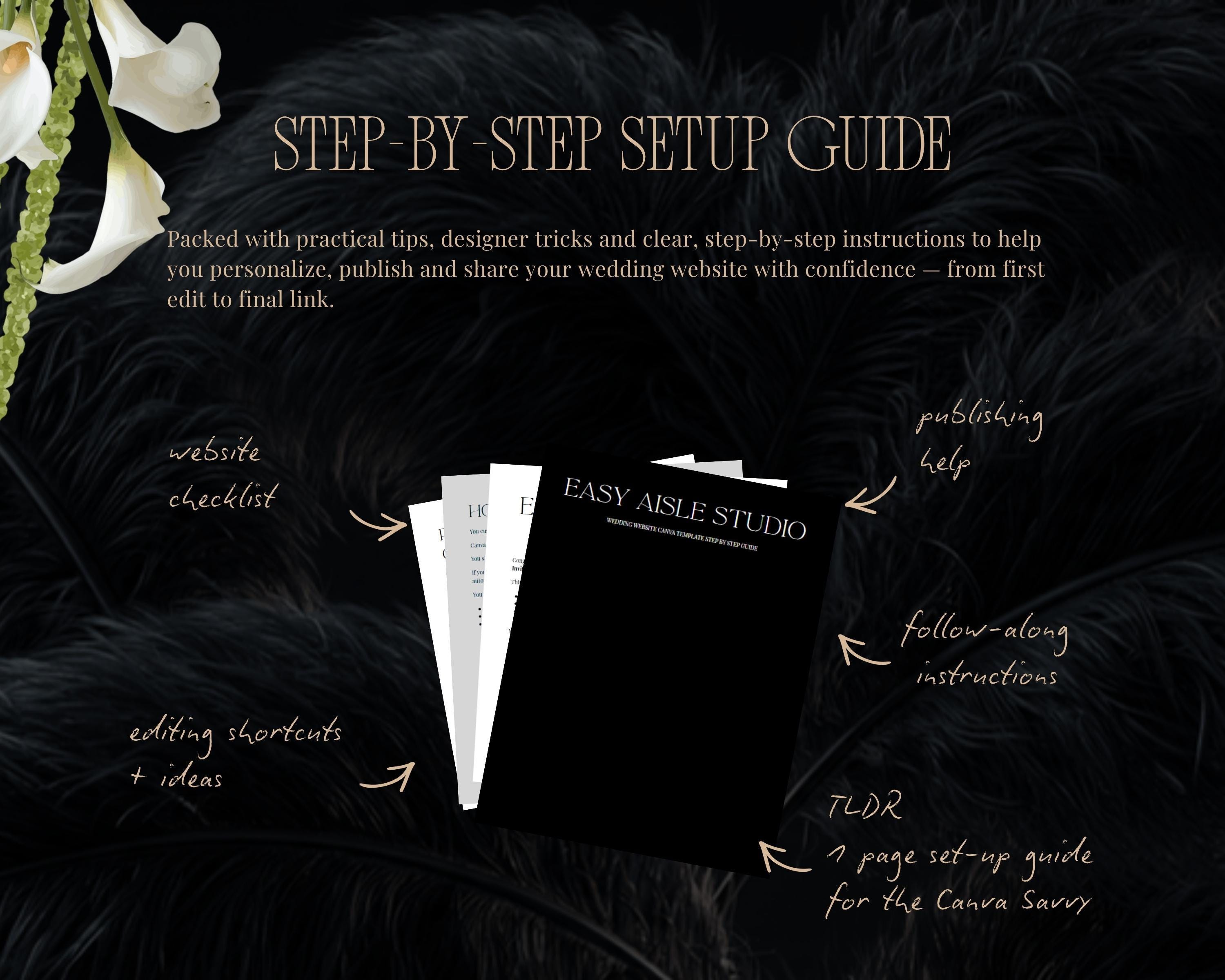 Art Deco Wedding Website Template