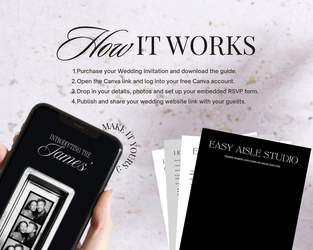 Photo Booth Wedding Website Template