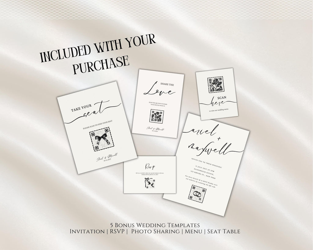 Vintage Wedding Newspaper Program Template