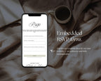 Dusty Sage & Ivory Save the Date Website Template