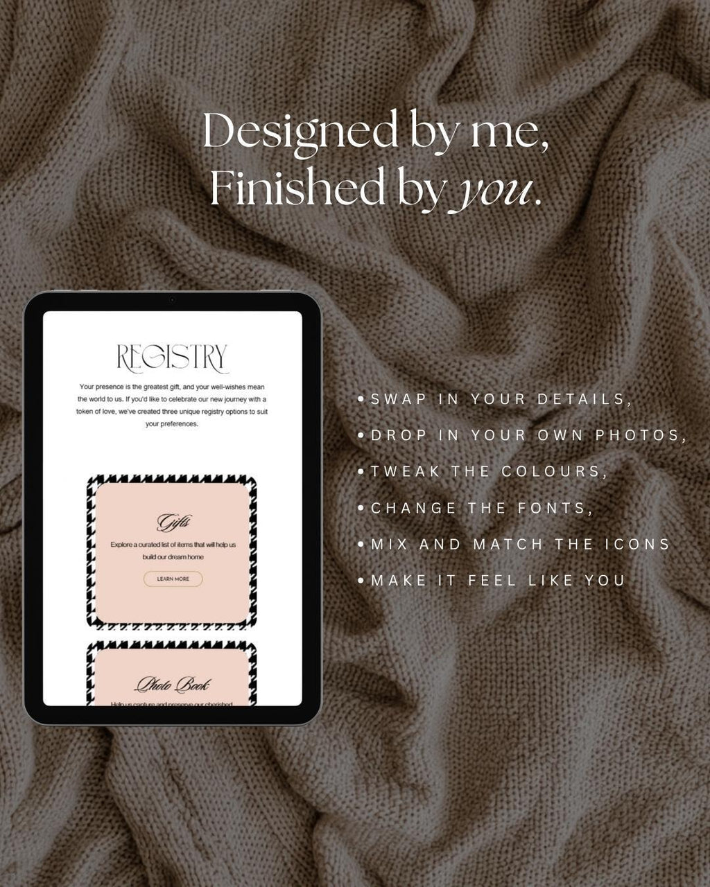 Maison Papillon Wedding Website Template