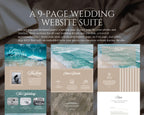 Emerald Coast Beach Wedding Website Template