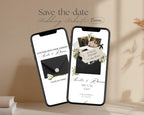 Fifth Avenue Black & White Save the Date Website Template