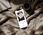 Fifth Avenue Black & White Save the Date Website Template