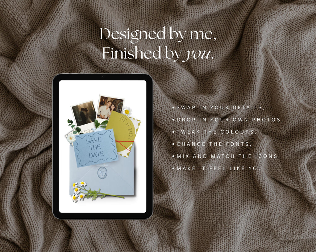 Playful Prestige Save the Date Website Template