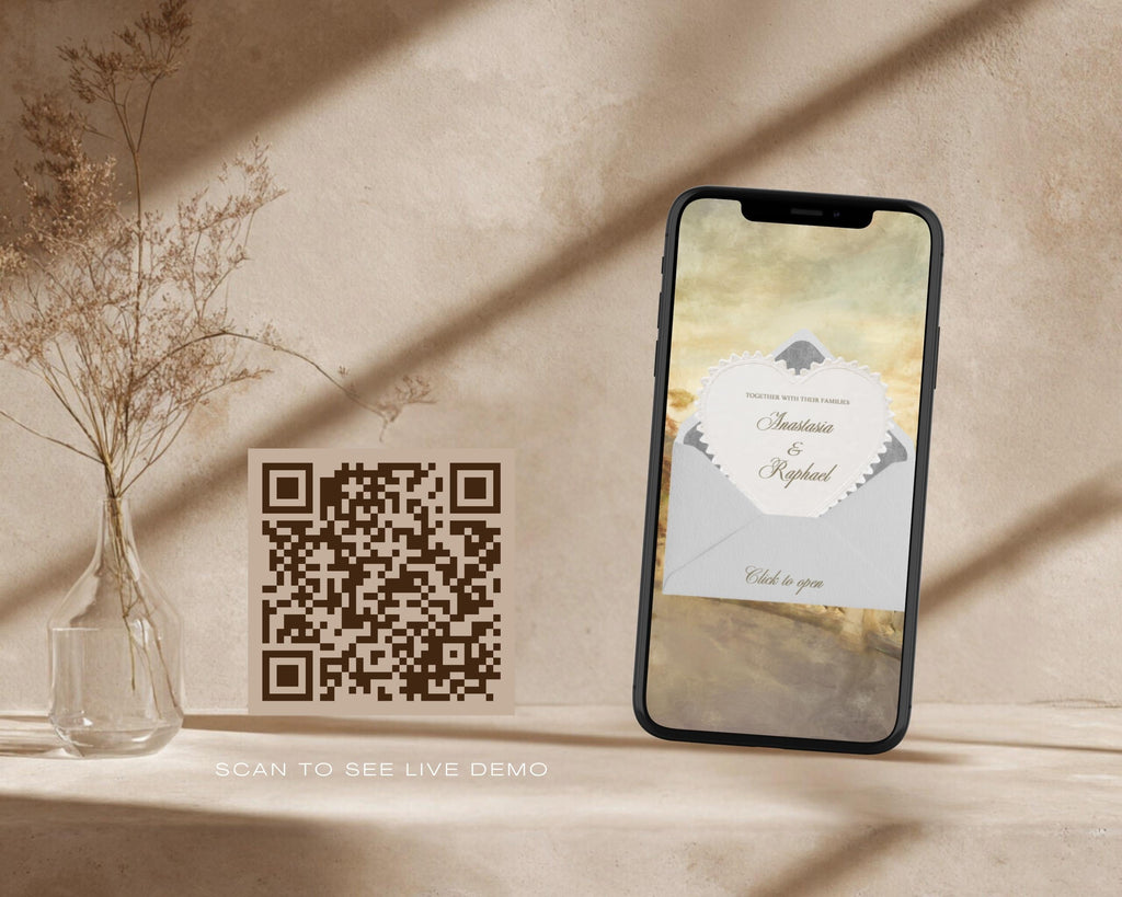 Painted Vows Wedding Website Template