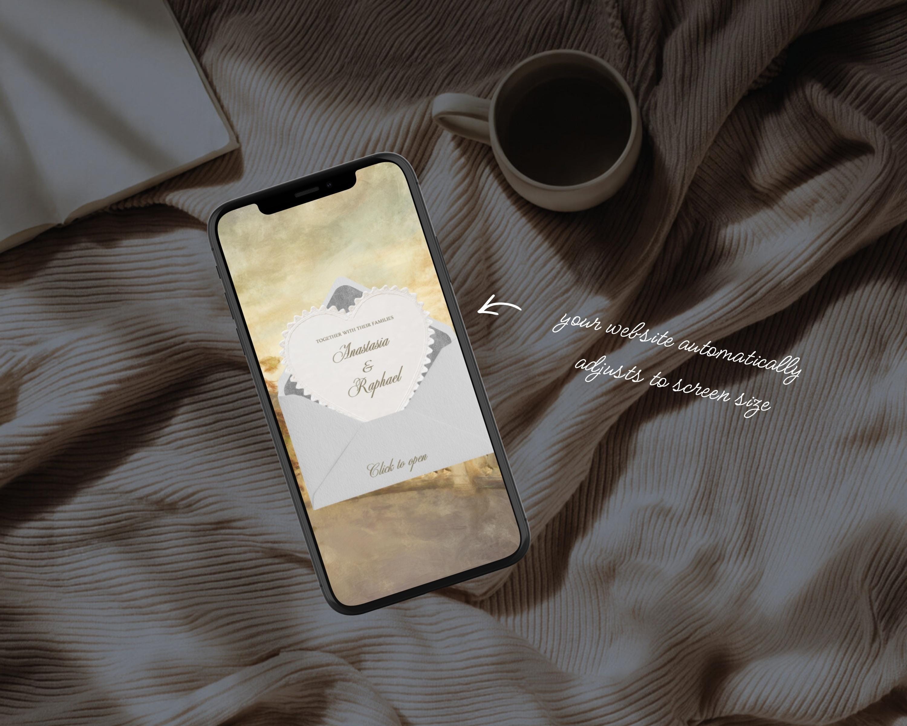 Painted Vows Wedding Website Template