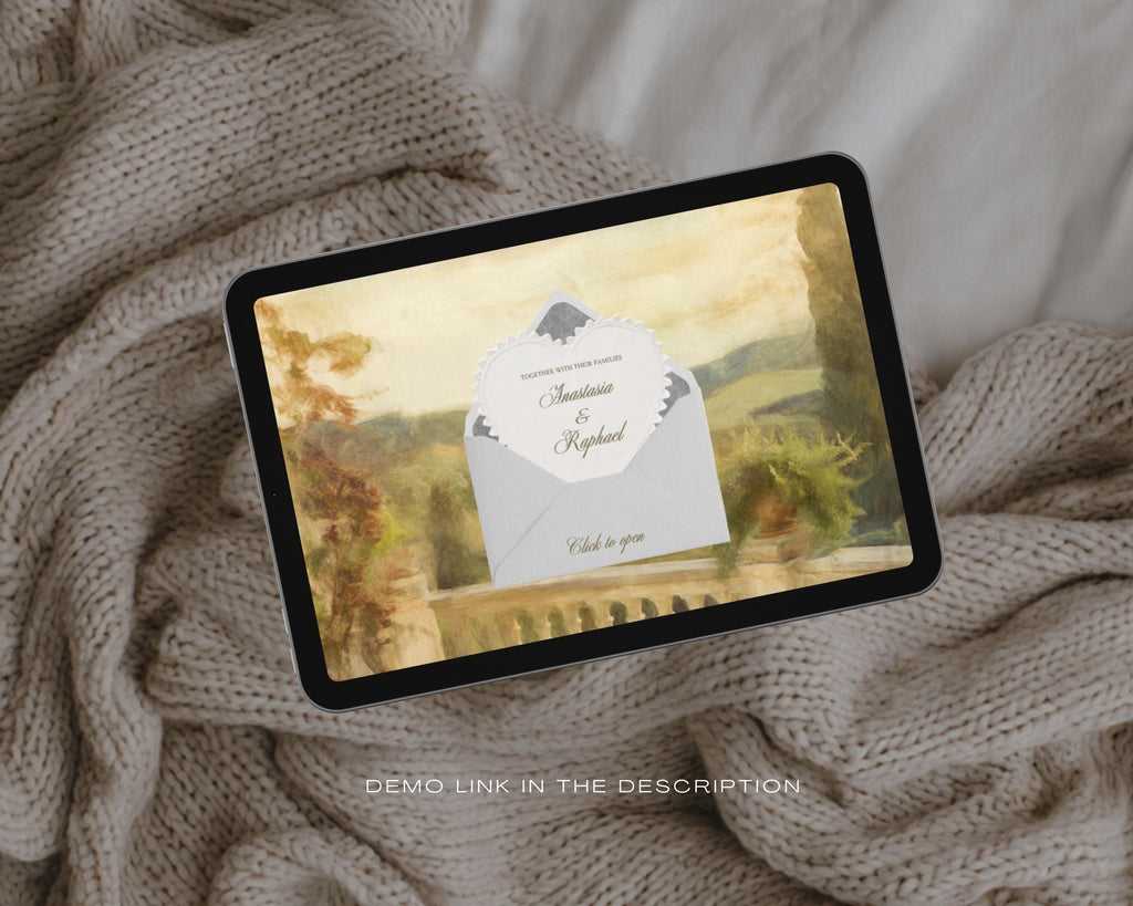 Painted Vows Wedding Website Template
