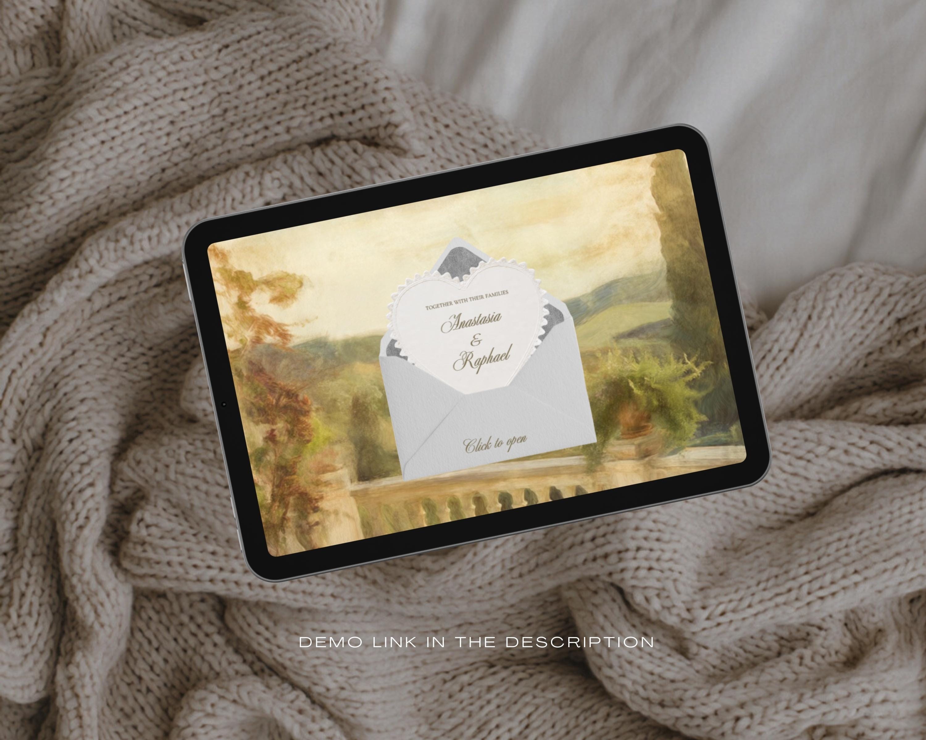 Painted Vows Wedding Website Template