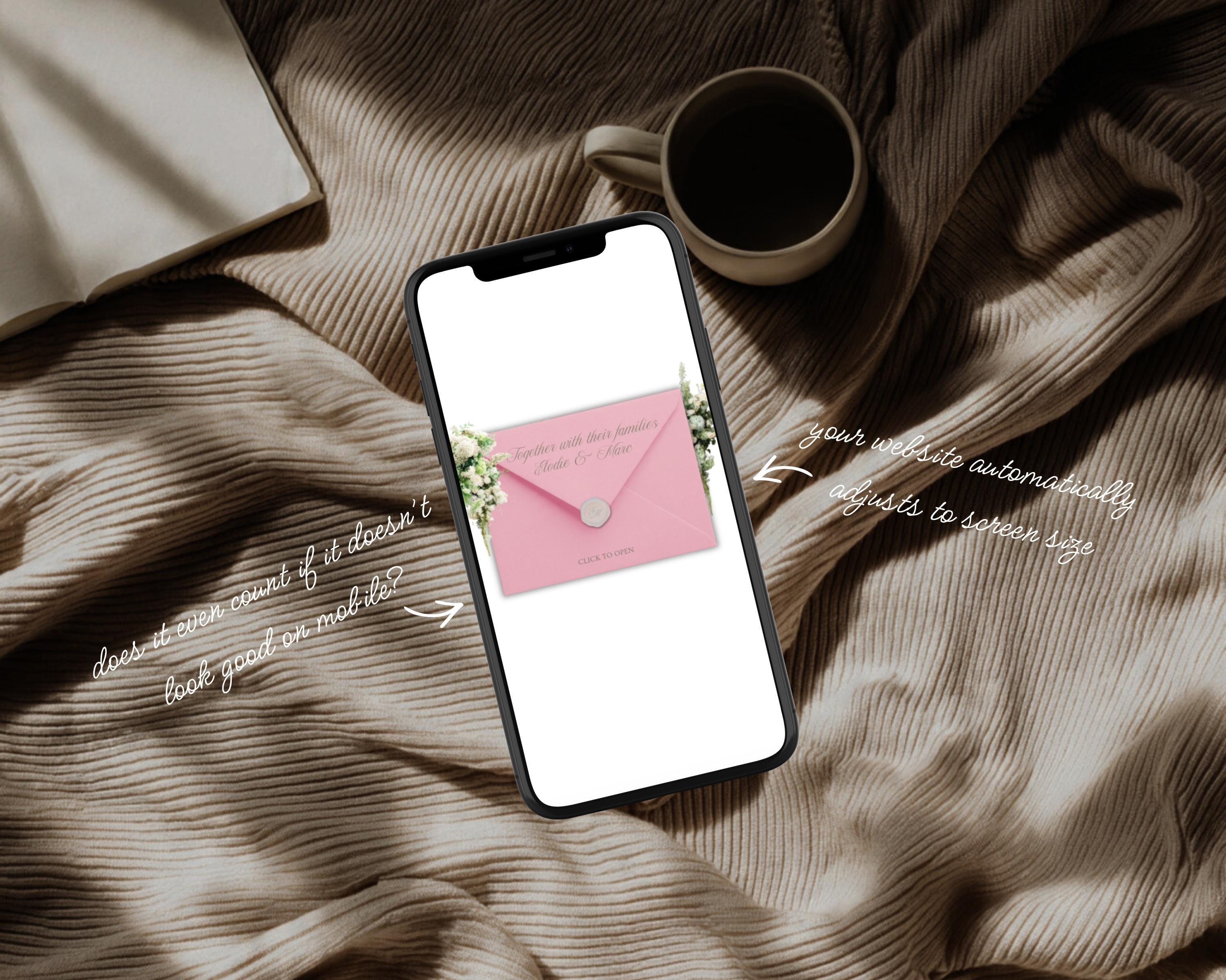 Matcha Strawberry Save the Date Website Template
