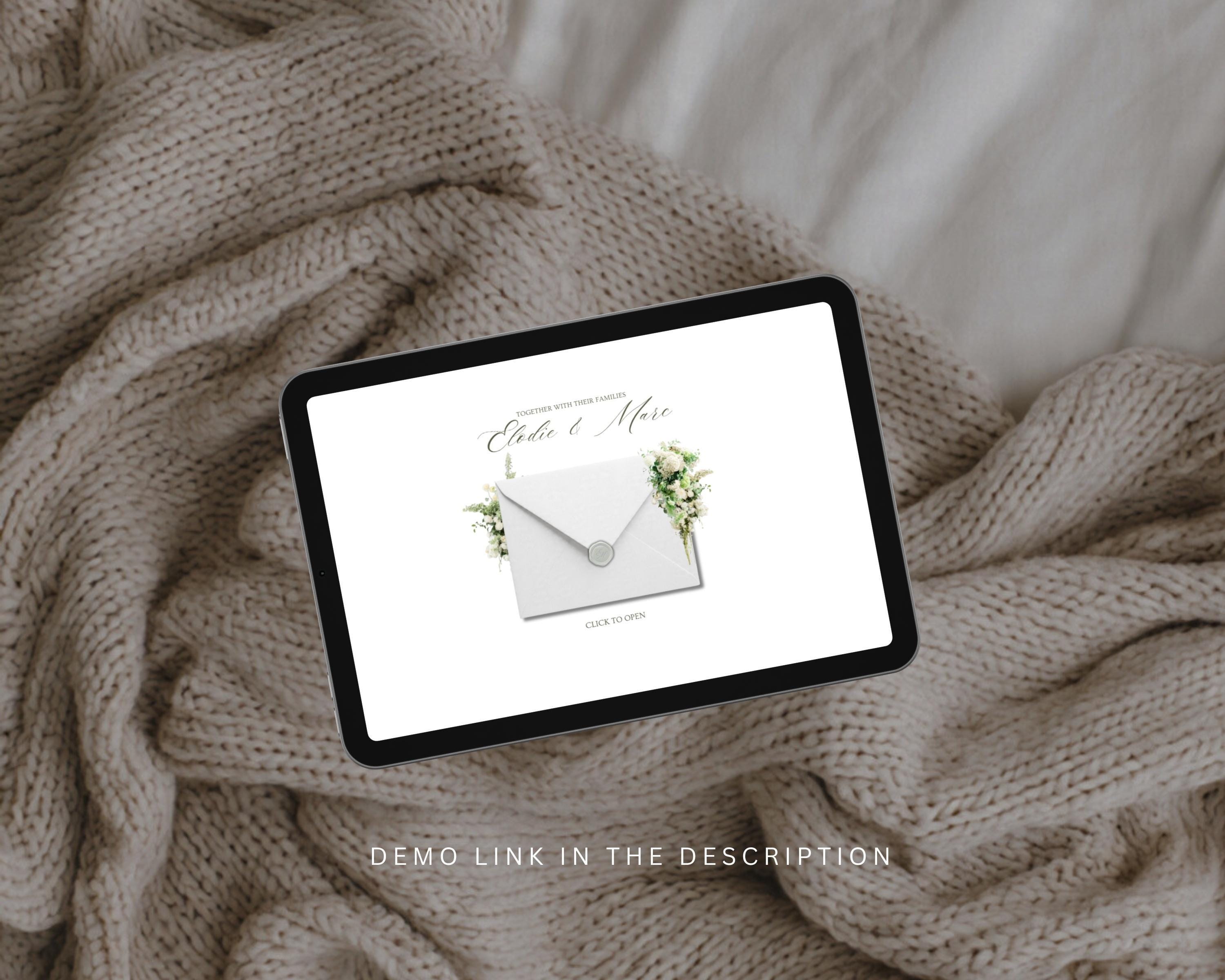 Ivory & Sage Save the Date Website Template