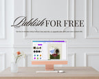 Publish your save the date website for free — the Olive Green Classical design open in the Canva editor on a desktop.